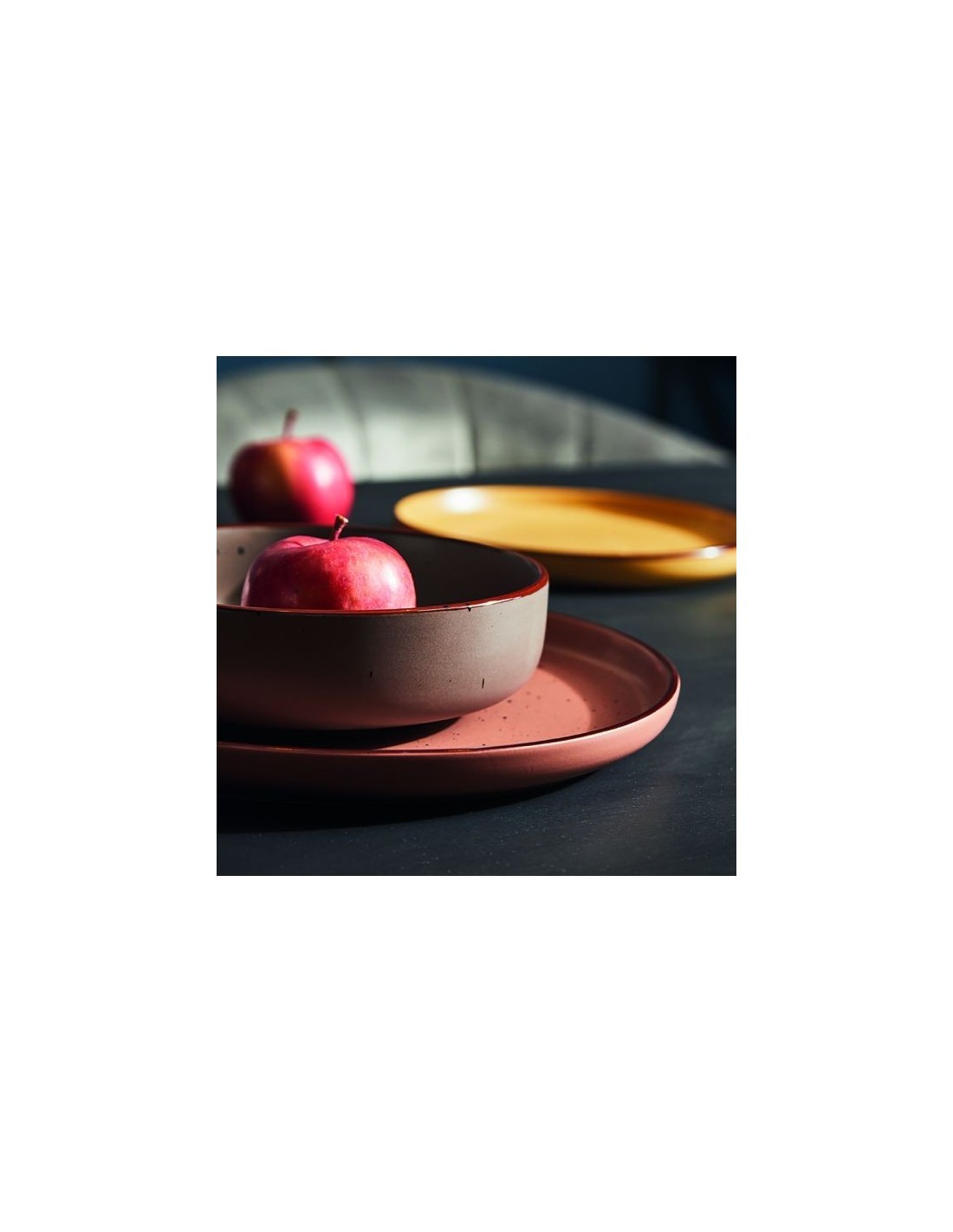 Tognana Bruges Piatto Dessert 20,5 cm Stoneware Marrone – Linea Urban