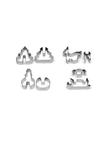 SET 8 TAGLIABISCOTTI 15802 NATALIZI 3D
