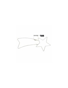SERIE LUMINOSA 64492 STELLA COMETA 192LED 80CM B.CO FREDDO su TreG ...