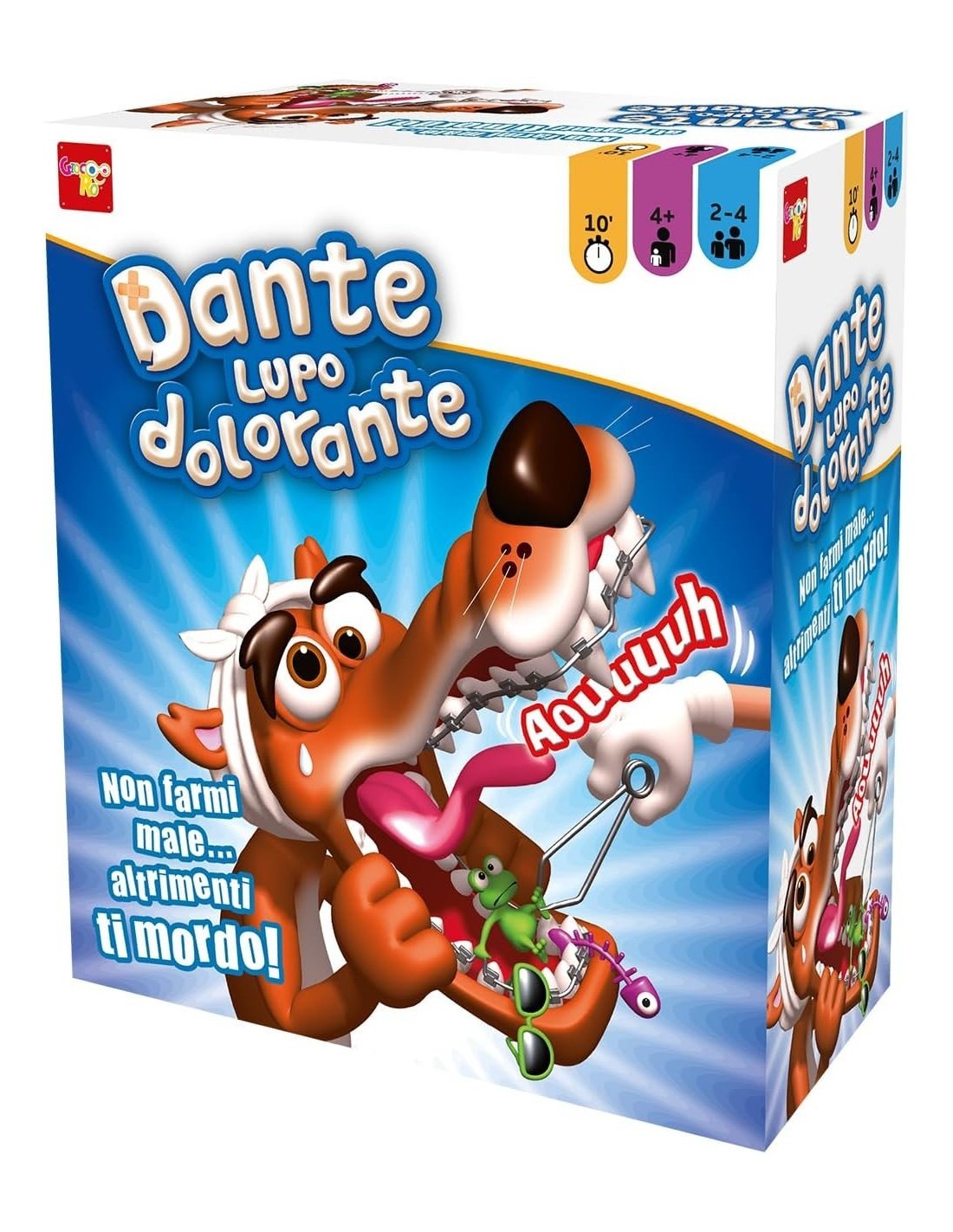 Rocco Giocattoli - Dante Lupo Dolorante, Gioco Interattivo, Aiuta il Lupo con Mal di Denti, Gioco per Bambini dai 4 Anni