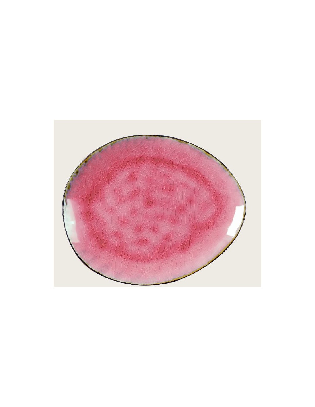 PIATTO 54467 OVALE 20CM ROSA