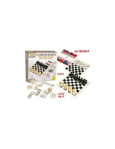 FATTO DI LEGNO 04126 SET 5 GIOCHI RIUNITI