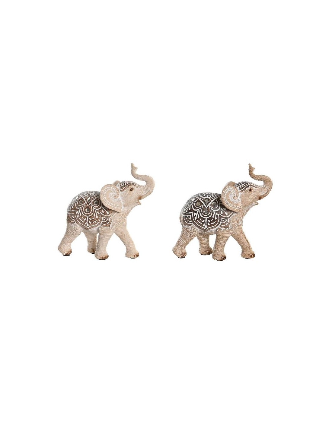 FIGURA ELEFANTE FD205588 RESINA 13X6X13CM ASSORTITO