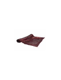 TEXTILE PAILLETTES RUNNER 40X140 ROSSO ANTIMACCHIA