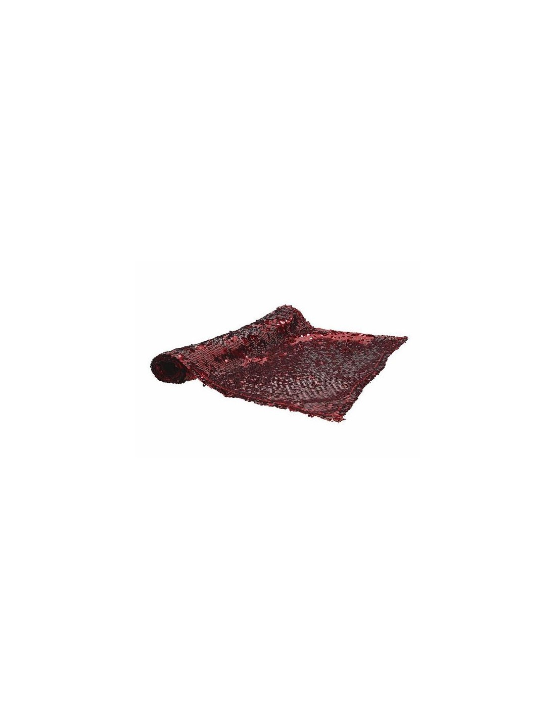 TEXTILE PAILLETTES RUNNER 40X140 ROSSO ANTIMACCHIA