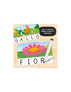 Carotina Gli Utilissimi Le Prime Parole, Associa Lettere e Disegni, Metodo Didattico Efficace, Tessere Autocorrettive