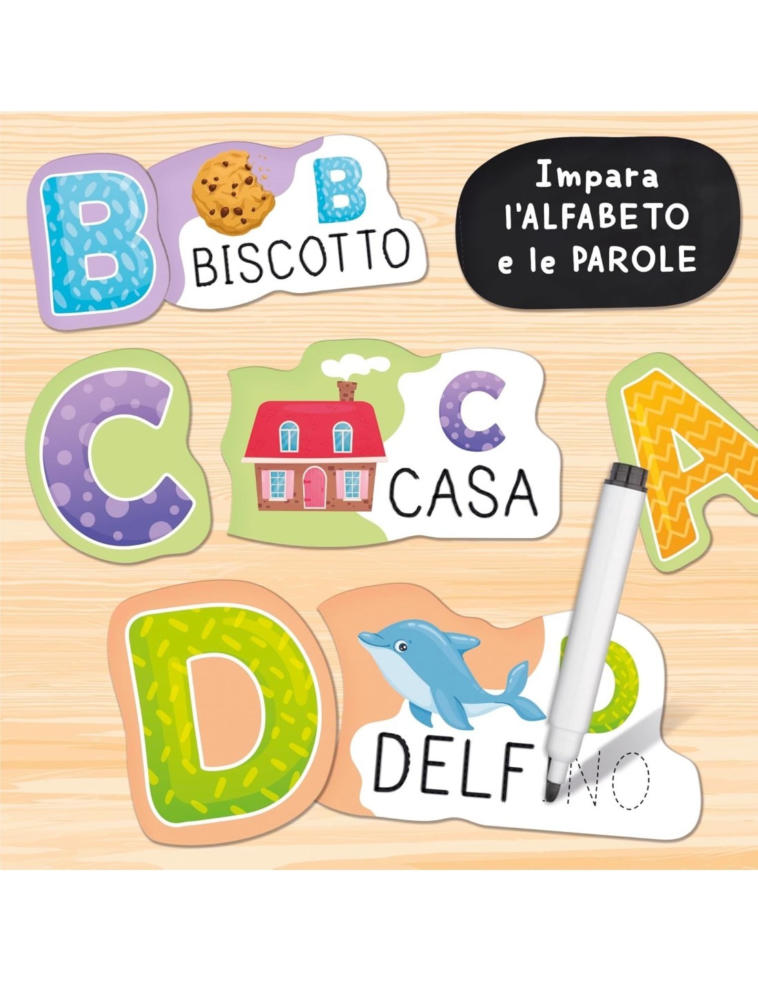 CAROTINA GLI UTILISSIMI MIO PRIMO ALFABETO, IMPARA L’ALFABETO