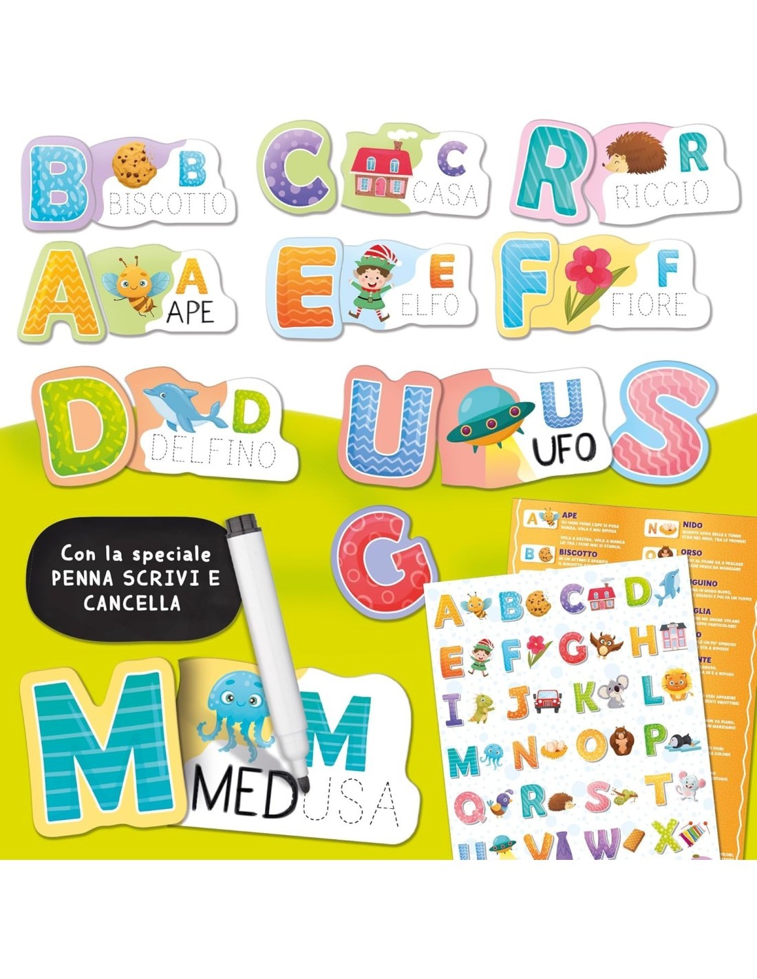 CAROTINA GLI UTILISSIMI MIO PRIMO ALFABETO, IMPARA L’ALFABETO