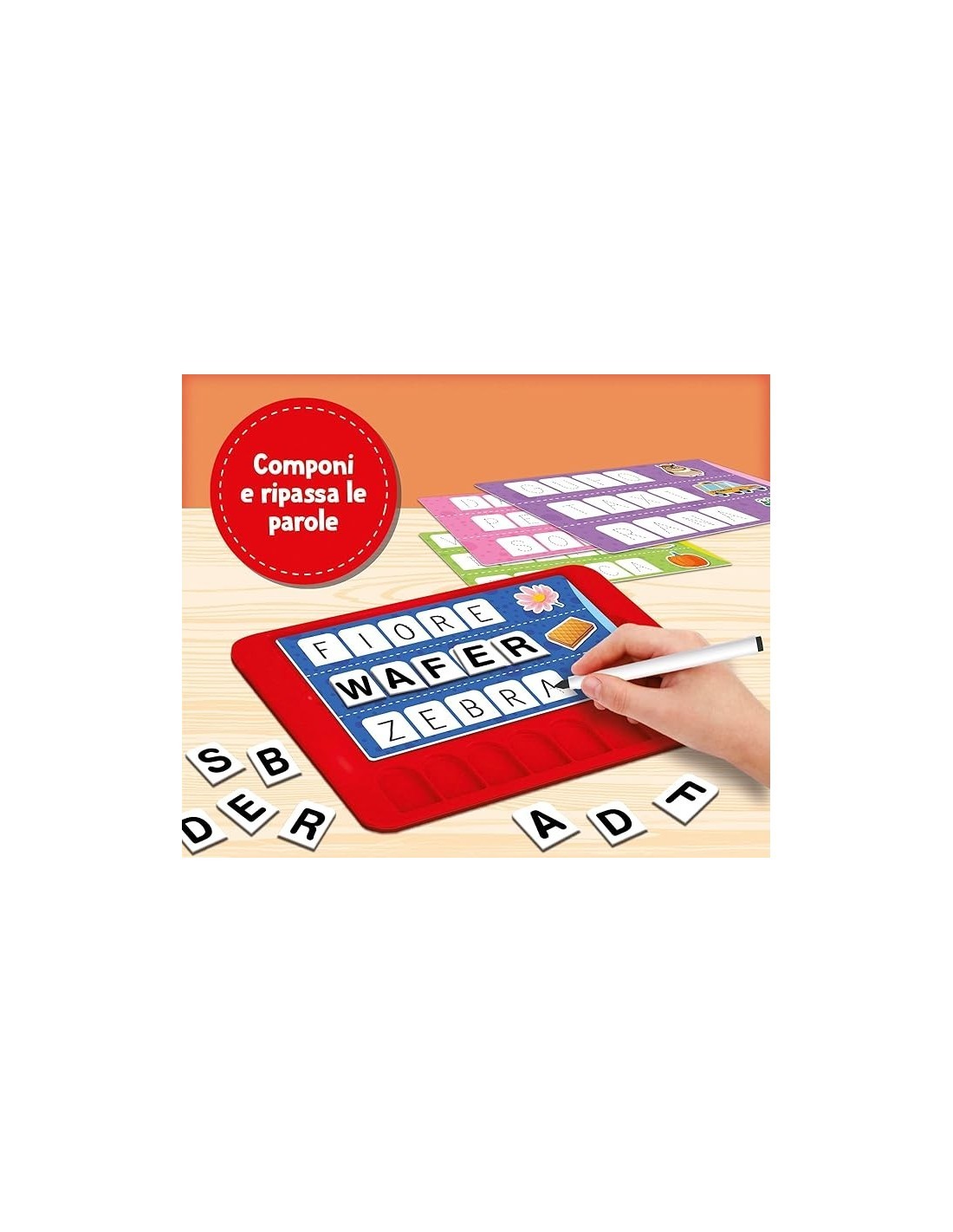 Carotina Penna Parlante, Vocabolario dei Bambini, Grande Consolle Didattica, Impara a Leggere e Scrivere -  Lisciani