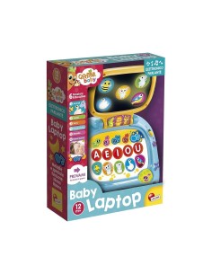 CAROTINA Baby Laptop LED Screen, Laptop Elettronico Parlante con Luci e Melodie, Display Specchio, Gioco Educativo - Lisciani