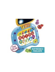 CAROTINA Baby Laptop LED Screen, Laptop Elettronico Parlante con Luci e Melodie, Display Specchio, Gioco Educativo - Lisciani