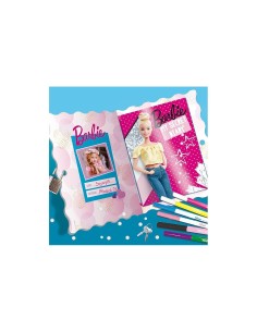 Giochi Barbie My Secret Diary, Diario Segreto Personalizzabile, Gemme Adesive, Lucchetto e Chiavi, Stickers e Pennarelli