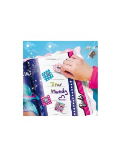 Giochi Barbie My Secret Diary, Diario Segreto Personalizzabile, Gemme Adesive, Lucchetto e Chiavi, Stickers e Pennarelli