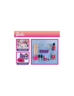 Barbie My Trend Nail Art-Colour Change, Kit per Creare Smalti Cambia Colore, Macchina Asciuga Smalto, Gemme Adesive-Lisciani