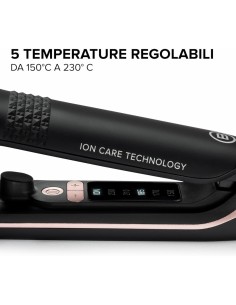 Bellissima Imetec XL ION – Piastra per Capelli Lisci, Piastre Larghe, Ionizzatore, Ceramica e Cheratina