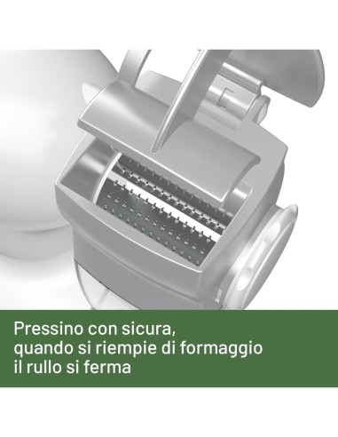 Imetec Grattugissima Grattugia Elettrica 150 W per Formaggio e Frutta Secca