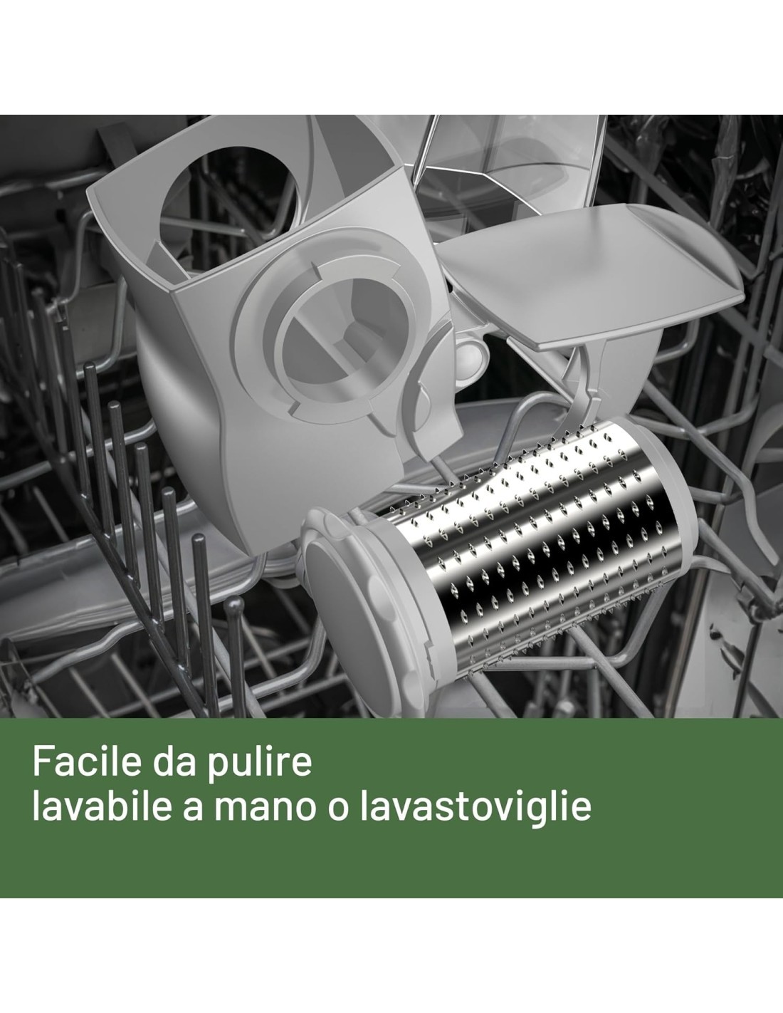 Imetec Grattugissima Grattugia Elettrica 150 W per Formaggio e Frutta Secca