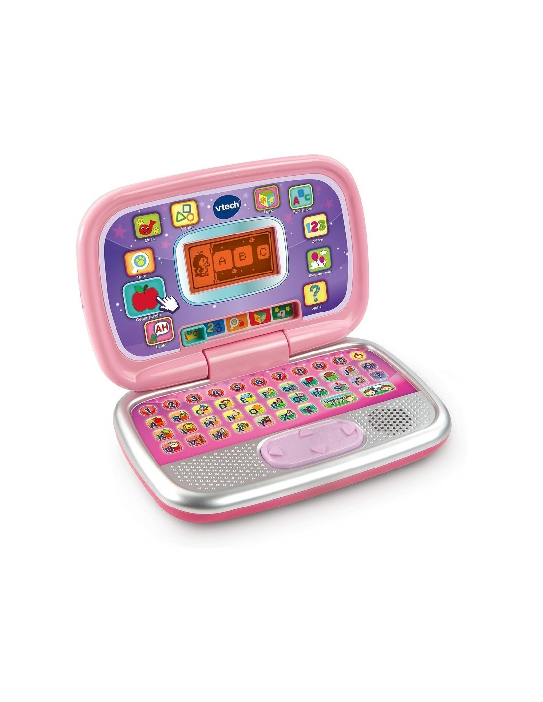 Computer Bit Smart Rosa, 20 Attività Educative, Schermo Interattivo, Personalizzabile, Tastiera QWERTY