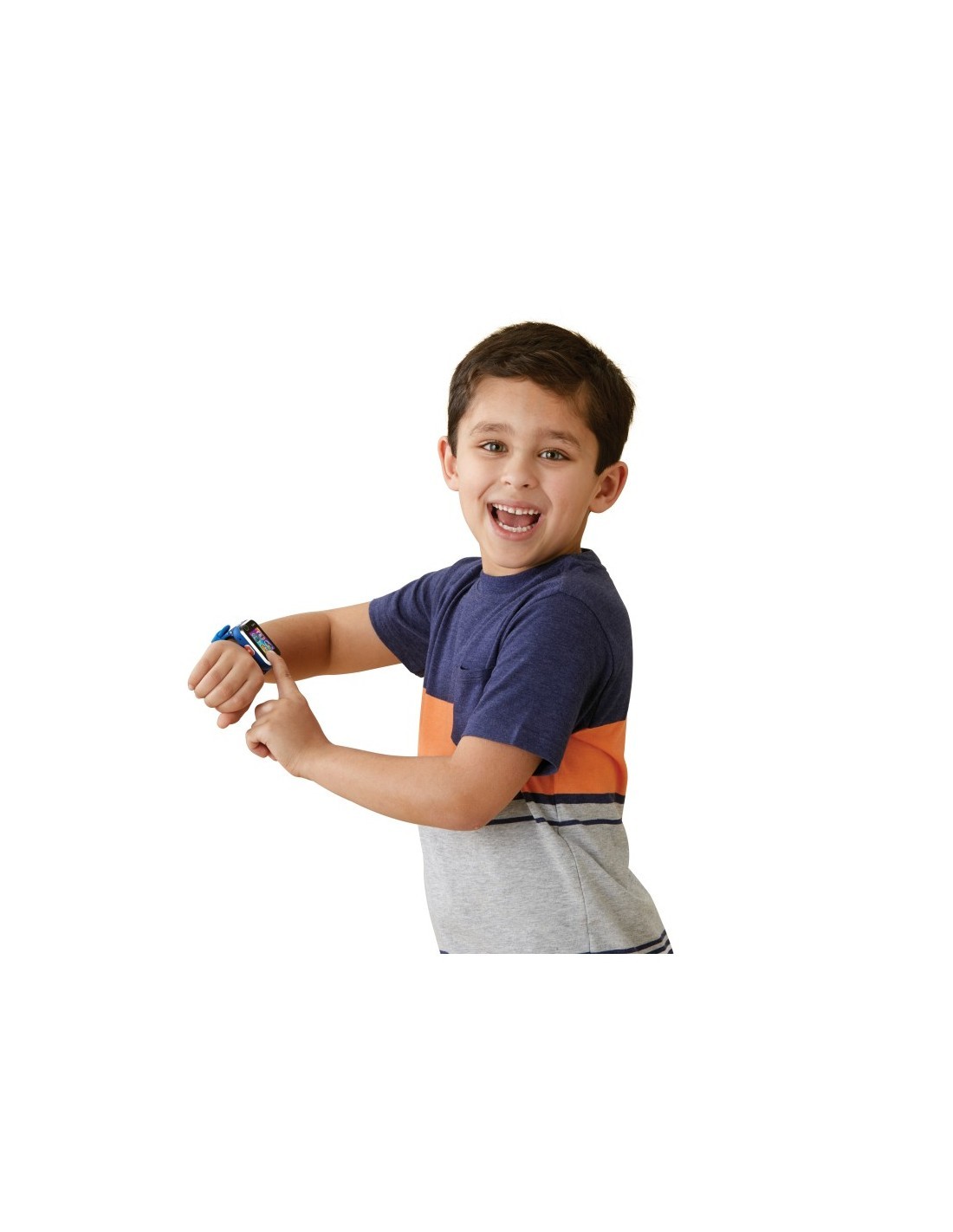 Orologio Smart Kidizoom Blu, Touch Screen a Colori, Doppia Fotocamera, Giochi, Sfide Sportive, Resistente e Sicuro
