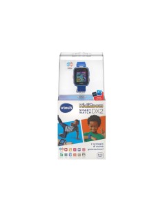Orologio Smart Kidizoom Blu, Touch Screen a Colori, Doppia Fotocamera, Giochi, Sfide Sportive, Resistente e Sicuro