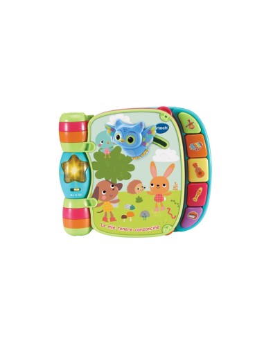 Baby Primo Libro Interattivo, Parlante e Musicale, 6 Canzoncine, 10 Melodie, Effetti Sonori, Giochi Educativi