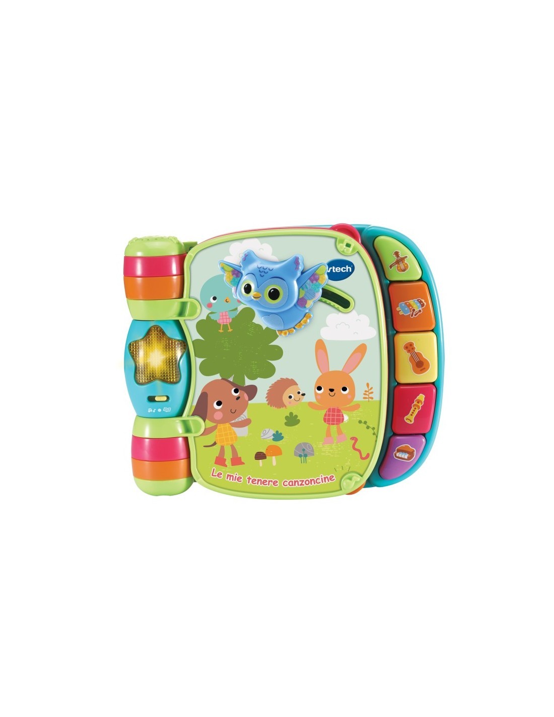 Baby Primo Libro Interattivo, Parlante e Musicale, 6 Canzoncine, 10 Melodie, Effetti Sonori, Giochi Educativi