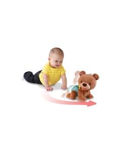 Baby Teddy Canta e Gattona, Orsacchiotto Interattivo per Neonati, Pulsanti Interattivi, Melodie e Canzoni