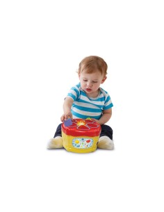 Baby Magico Tamburo delle Forme, Tamburo Interattivo con Blocchi Colorati, Sviluppo Cognitivo e Musicale per Bambini 2