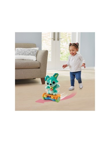 Baby Lord Cucciolo in Hoverboard, Cagnolino Interattivo con Sensori, Giochi Musicali e Educativi, Movimenti Automatici