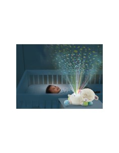 Baby Luce Ninna Nanna Parlante, Giocattolo 3 in 1 con Luce e Proiettore, Melodie e Peluche Morbido 2