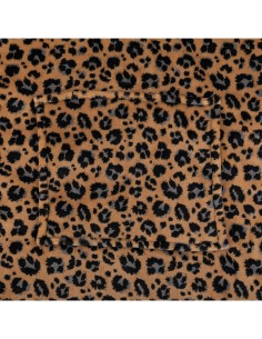 PLAID 181122D FELPA CON CAPPUCCIO LEOPARDATA