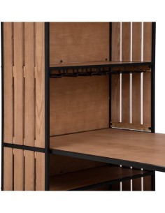 Atmosphera – Tavolo da bar Bakos in legno e metallo 153x80 cm