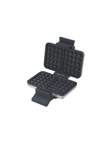 Waffle maker certificazione A13, acciaio inox, termostato regolabile, luce indicazione