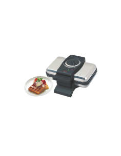 Waffle maker certificazione A13, acciaio inox, termostato regolabile, luce indicazione