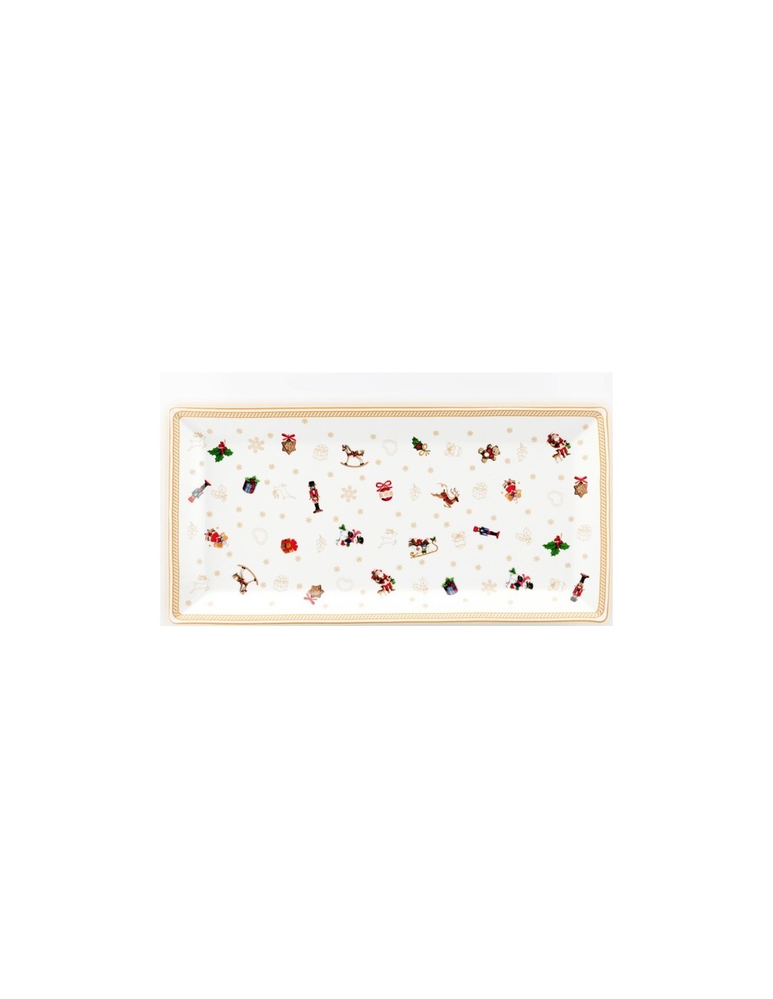 VASSOIO RETTANGOLARE 36X18CM XMAS su TreG Ingrosso