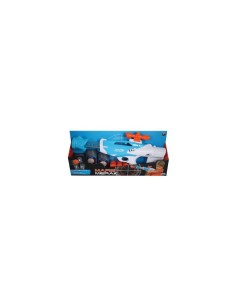 Pistola Giocattolo Sparapalline - Include 12 Palline in Foam e 3 Bersagli, Lunghezza 36 cm