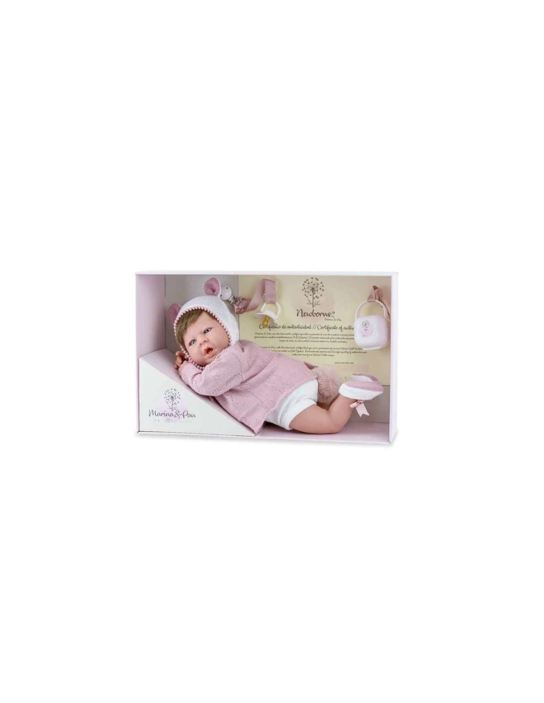 REBORN BAMBOLA 3130 MARTINA VESTITO ROSA su TreG Ingrosso
