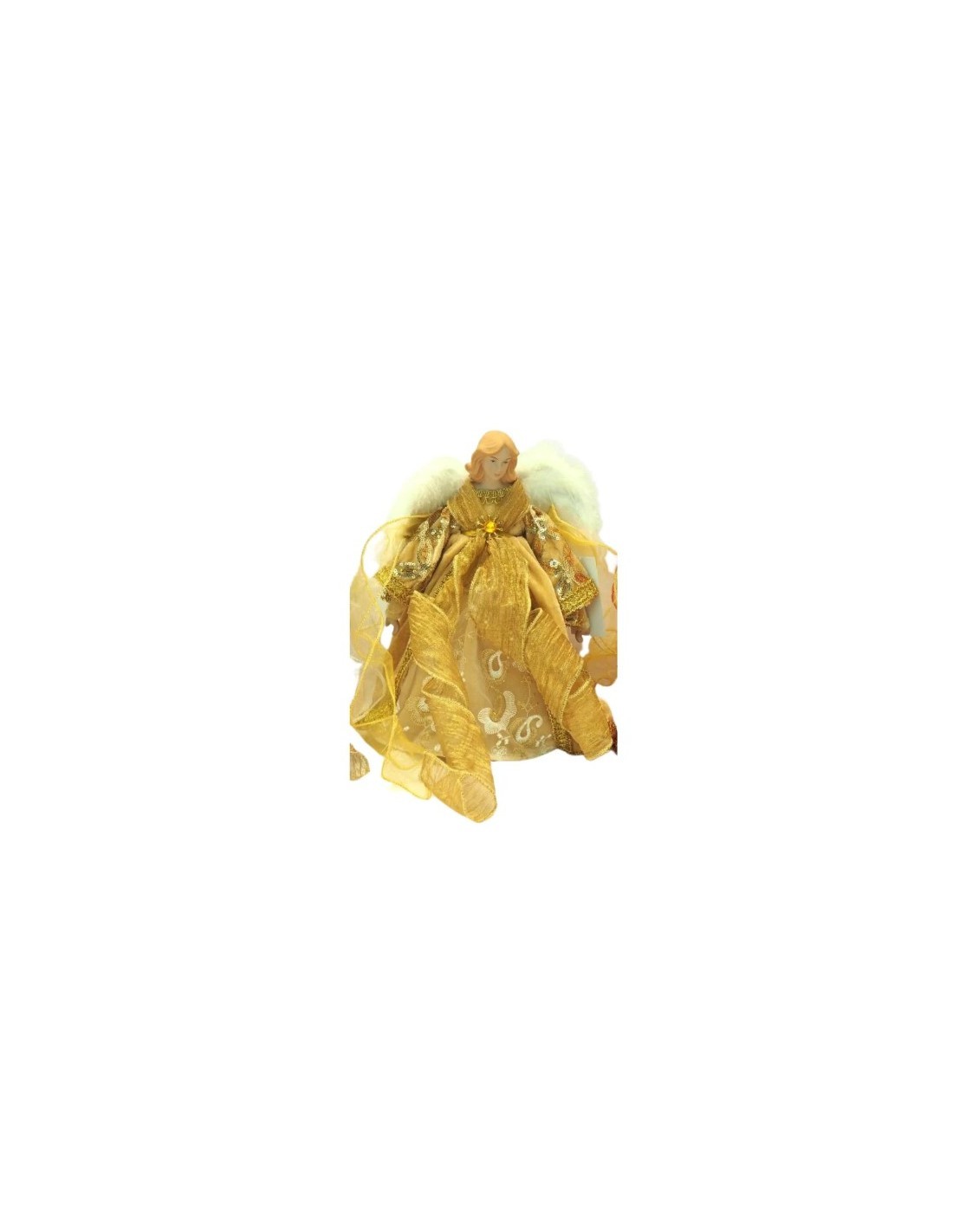 PUNTALE ANGELO 34397 45CM TESSUTO ORO