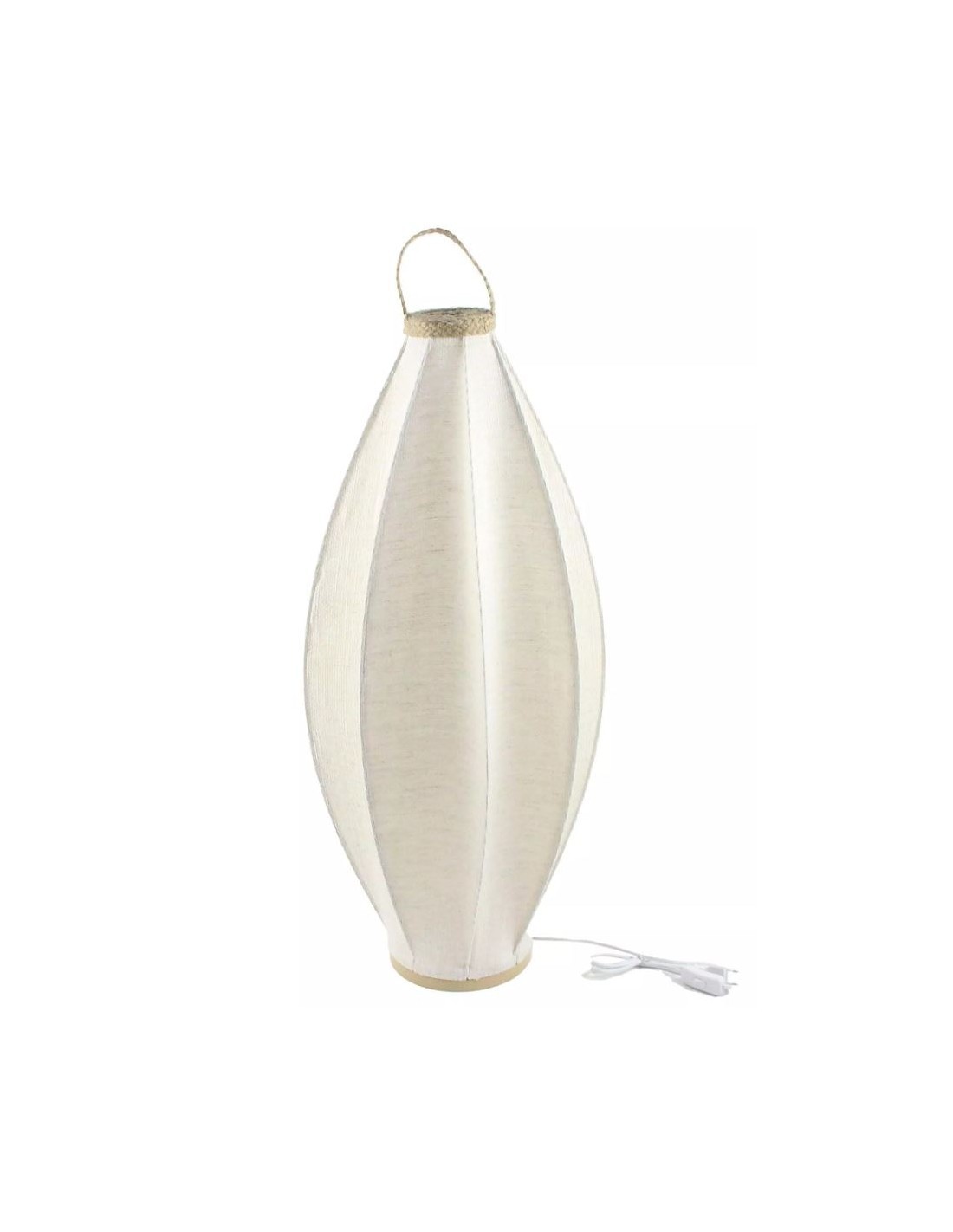 LAMPADA DA TERRA LA210023 LINO/CORDA 40X40X100CM