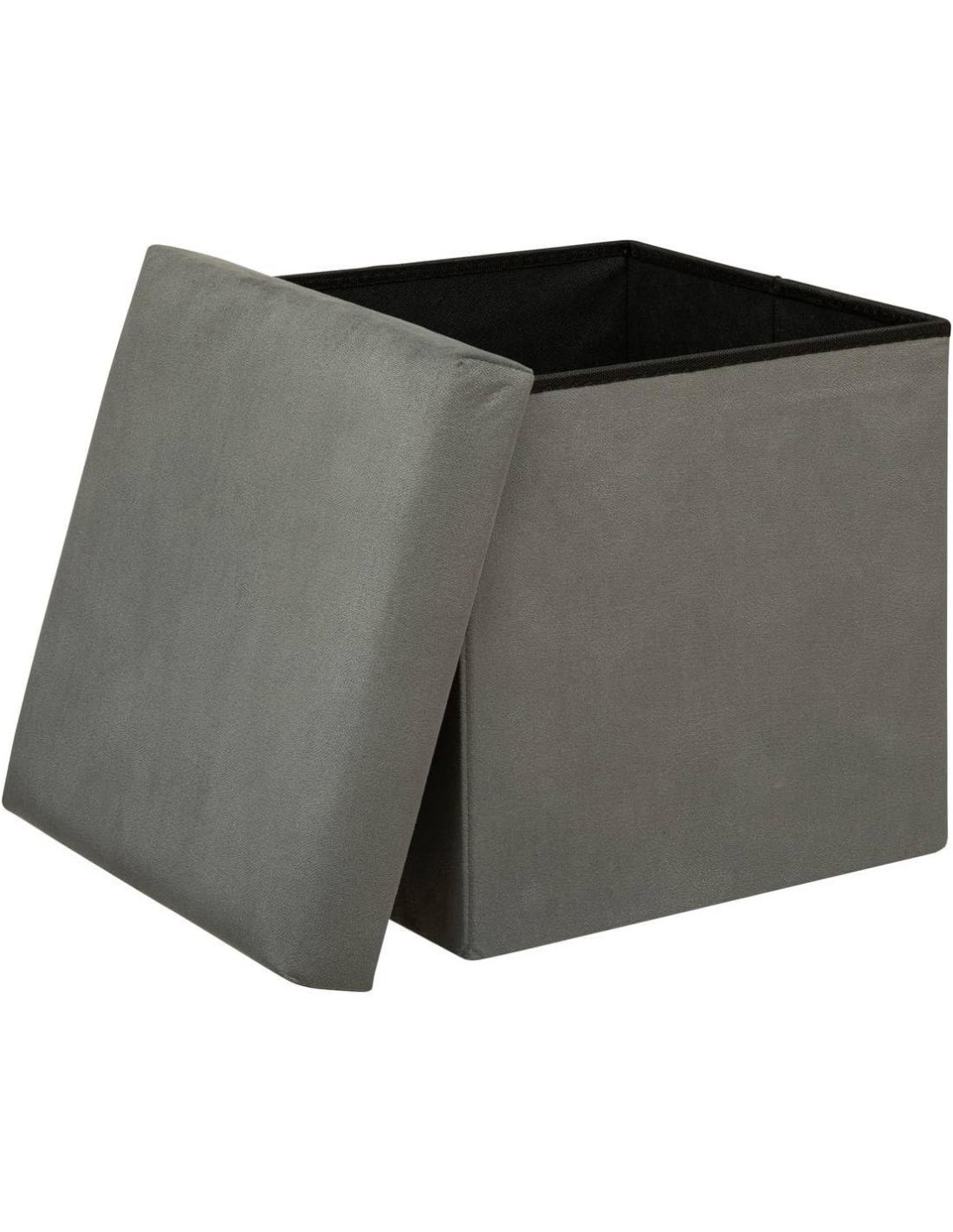 Pouf pieghevole Atmosphera Créateur d'intérieur Lilou 38x38 cm Grigio