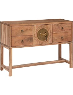 Atmosphera – Consolle in acacia Jiling 112 cm con 4 cassetti
