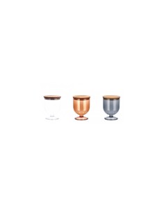 BARATTOLO 75564 PLASTICA 14X18CM COPERCHIO LEGNO ASSORTITO