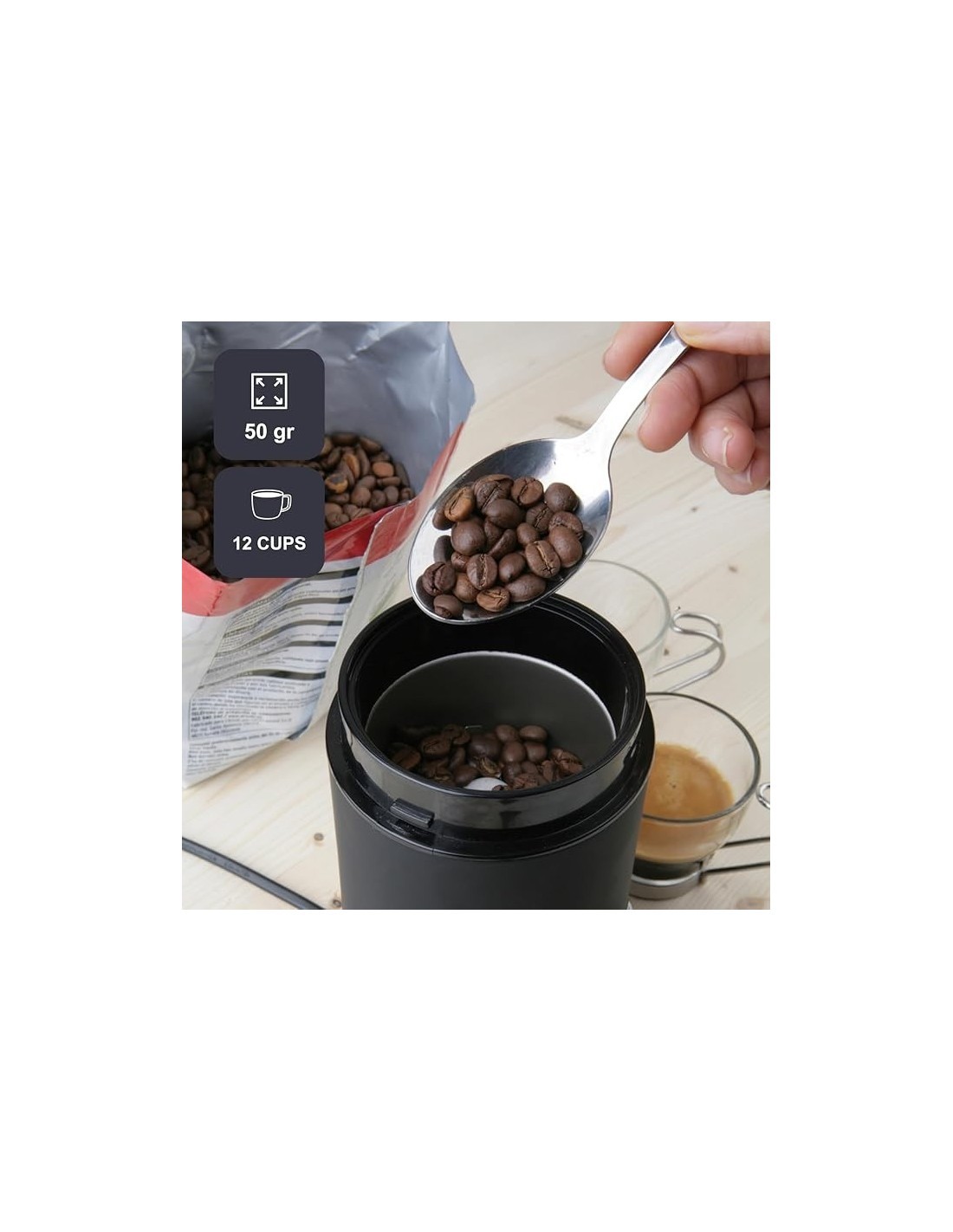 MACINACAFFE' ELETTRICO 150W BXCG150E BLACK+DECKER su TreG Ingrosso