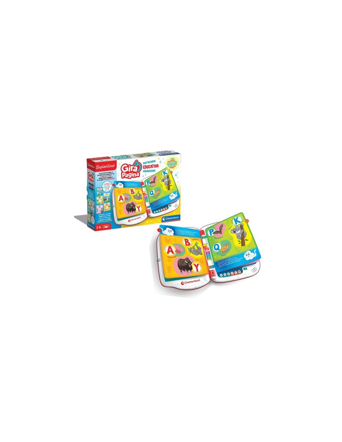 GIRAPAGINA SAPIENTINO CLEMENTONI GIOCO DI APPRENDIMENTO PER BAMBINI