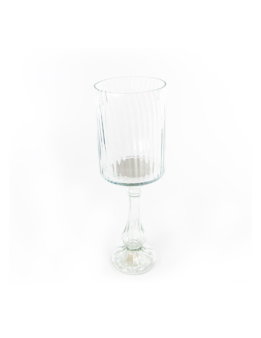 PORTACANDELA 05100 VETRO 13X13X39,5CM