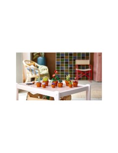 LEGO Icons Piantine, Set Collezione Botanica, Fiori Artificiali, Vaso Terracotta, Decorazione Casa, Idee Regalo
