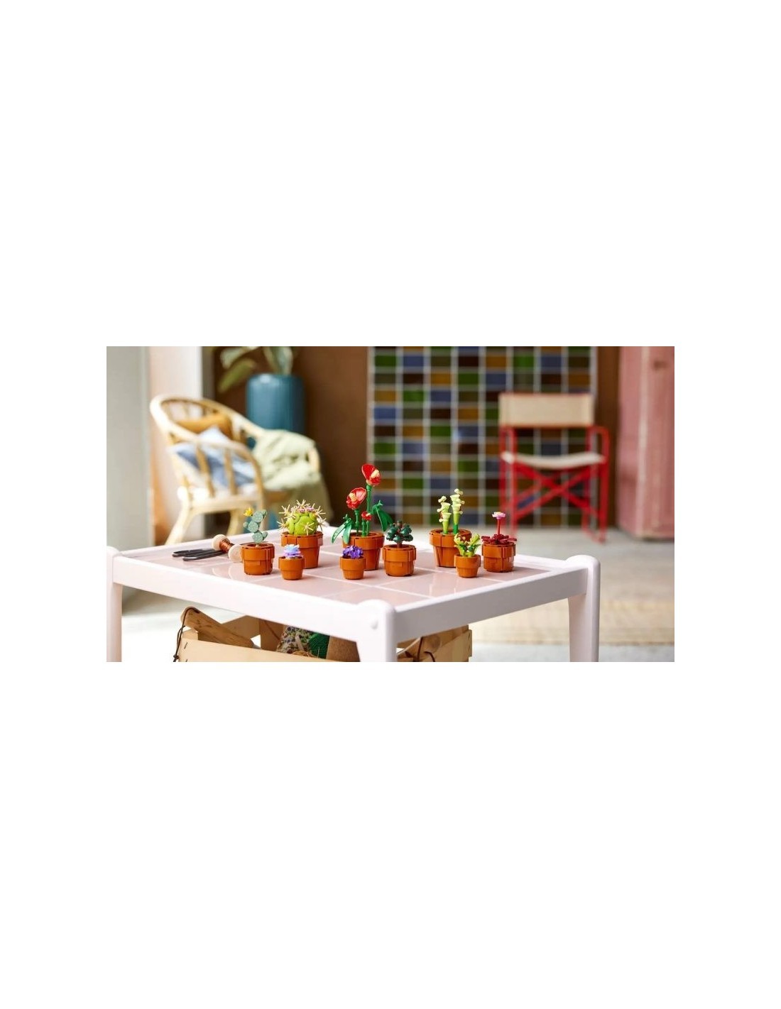 LEGO Icons Piantine, Set Collezione Botanica, Fiori Artificiali, Vaso Terracotta, Decorazione Casa, Idee Regalo
