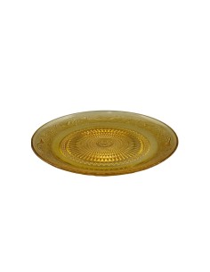 PIATTO 1340026 VETRO 30CM AMBRA