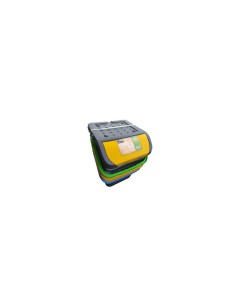 TRIS PATTUMIERA ECOLOGIC 35LT COLORI ASSORTITI