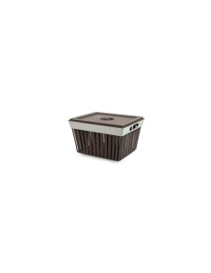 VASCHETTA DOGA MOKA CON COPERCHIO
